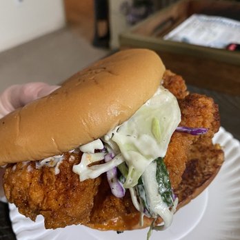 Tumble 22 Chicken Joint - OG sandwich "Mo hot" - was too spicy for me - Chicken Wings Near Me - Austin, Texas
