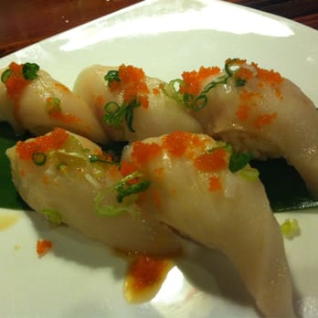 Umi Sushi - Super White Tuna!!! Buttery in texture and ROBUST in flavor =9 - Sushi Bars Near Me - Modesto, California Umi Sushi - Super White Tuna!!! Buttery in texture and ROBUST in flavor =9 - Sushi Bars Near Me - Modesto, California