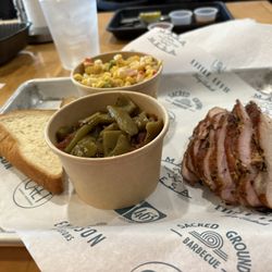 Sacred Ground - Turkey plate w:green beans & cold corn salad
