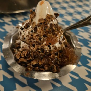 Laser Wolf - Vanilla Ice Cream w/ Cinnamon spice apple granola crunch - Middle Eastern Near Me - Philadelphia, Pennsylvania