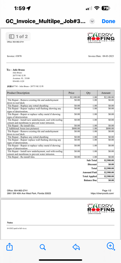 Slide of Cherry Roofing