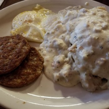 Deja Vu - Bill's Special- 2 eggs, 2 sausages, one big biscuit with gravy - Breakfast & Brunch Near Me - Redding, California