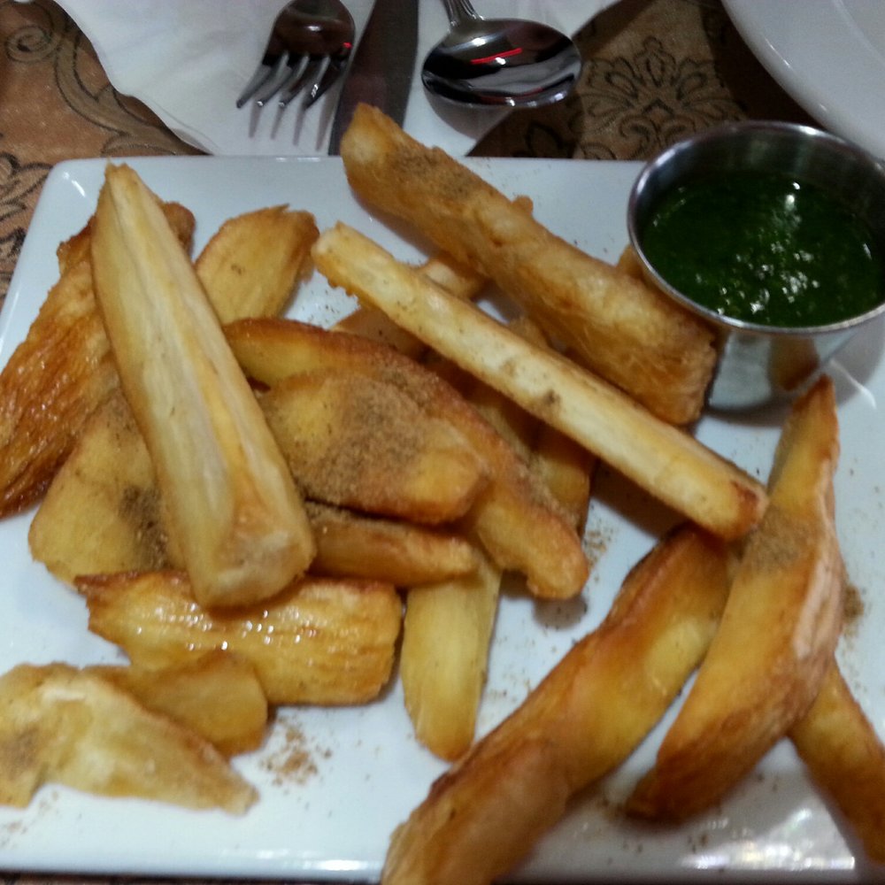 Dewan-E-Khass - Mogo (aka Cassava fries) $5.99 comes with chutney with it. - Indian Near Me - Vancouver, British Columbia Dewan-E-Khass - Mogo (aka Cassava fries) $5.99 comes with chutney with it. - Indian Near Me - Vancouver, British Columbia