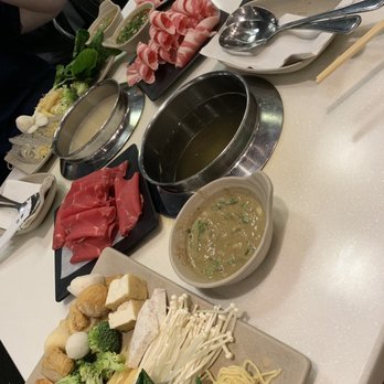 Spring Shabu-Shabu - Non-fatty beef, fatty beef, and ribeye; dashi and pork bone broths - Hot Pot Near Me - Boston, Massachusetts Spring Shabu-Shabu - Non-fatty beef, fatty beef, and ribeye; dashi and pork bone broths - Hot Pot Near Me - Boston, Massachusetts