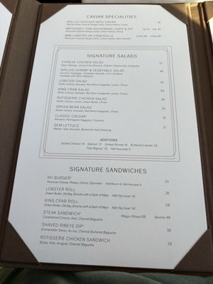 Menu photo 5 RH Ocean Grill at RH Newport Beach Newport Beach, CA Menu photo 5 RH Ocean Grill at RH Newport Beach Newport Beach, CA