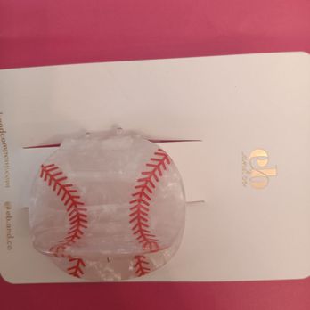 EB and Co - Cutest baseball claw clip for $10 - Jewelry Near Me - Kansas City, Missouri EB and Co - Cutest baseball claw clip for $10 - Jewelry Near Me - Kansas City, Missouri