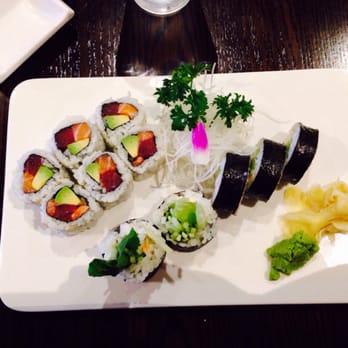 Sushi Time - Alaskan roll: avocado, salmon, and tuna. Boston: cucumber, avocado, crab, lettuce, mayo. Not over done at all! SOOO good!! - Sushi Bars Near Me - Elmhurst, Illinois Sushi Time - Alaskan roll: avocado, salmon, and tuna. Boston: cucumber, avocado, crab, lettuce, mayo. Not over done at all! SOOO good!! - Sushi Bars Near Me - Elmhurst, Illinois