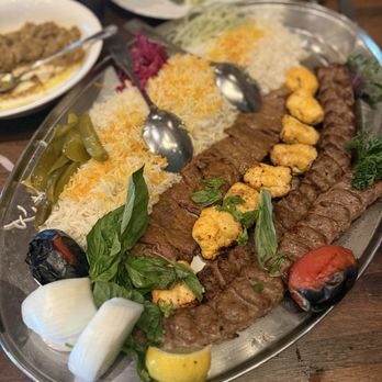 Persian Room - 33. Naderi (Chicken and Beef) & Koobideh (Ground Beef Kebab) - Persian/Iranian Near Me - Scottsdale, Arizona Persian Room - 33. Naderi (Chicken and Beef) & Koobideh (Ground Beef Kebab) - Persian/Iranian Near Me - Scottsdale, Arizona