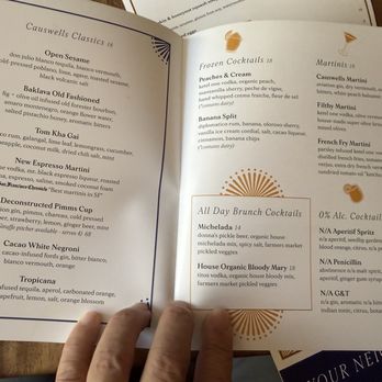 Causwells - Photo 4: Cocktail menu - New American Near Me - San Francisco, California Causwells - Photo 4: Cocktail menu - New American Near Me - San Francisco, California