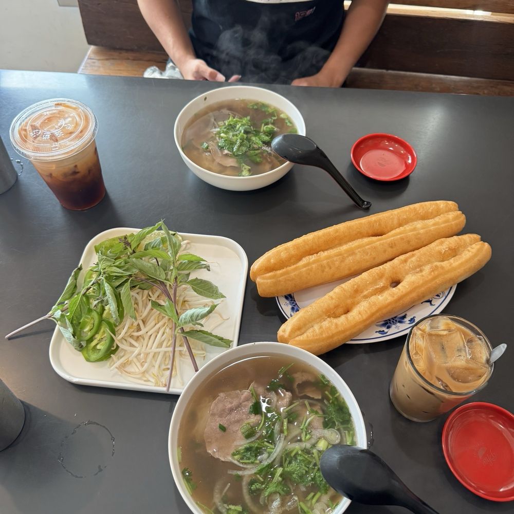 #13 & Thai tea & #12 with iced coffee #13 & Thai tea & #12 with iced coffee