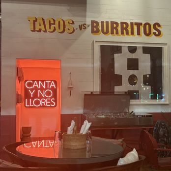 Tacos Vs Burritos - Neon Signs - Breakfast & Brunch Near Me - Miami, Florida Tacos Vs Burritos - Neon Signs - Breakfast & Brunch Near Me - Miami, Florida
