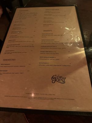 Menu photo 8 CW's Gin Joint Tampa, FL Menu photo 8 CW's Gin Joint Tampa, FL
