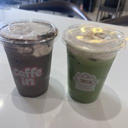 Hojicha Latte and the Banana Matcha Hojicha Latte and the Banana Matcha