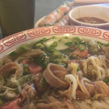 Pho Thien Phat - Large #1 w/ meatballs and an order of spring rolls. - Vietnamese Near Me - Richmond, Virginia Pho Thien Phat - Large #1 w/ meatballs and an order of spring rolls. - Vietnamese Near Me - Richmond, Virginia