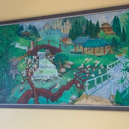 An original painting by Toks framed by Art & Frame
