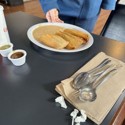 Mercedes & Family - 3 tamales with beans no rice
