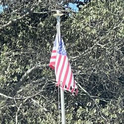 North Pointe RV Resort, - Shredded American flag