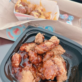 Sonic Drive-In - Popcorn chicken with honey bbq sauce and Chili Cheese Tots - Burgers Near Me - American Canyon, California