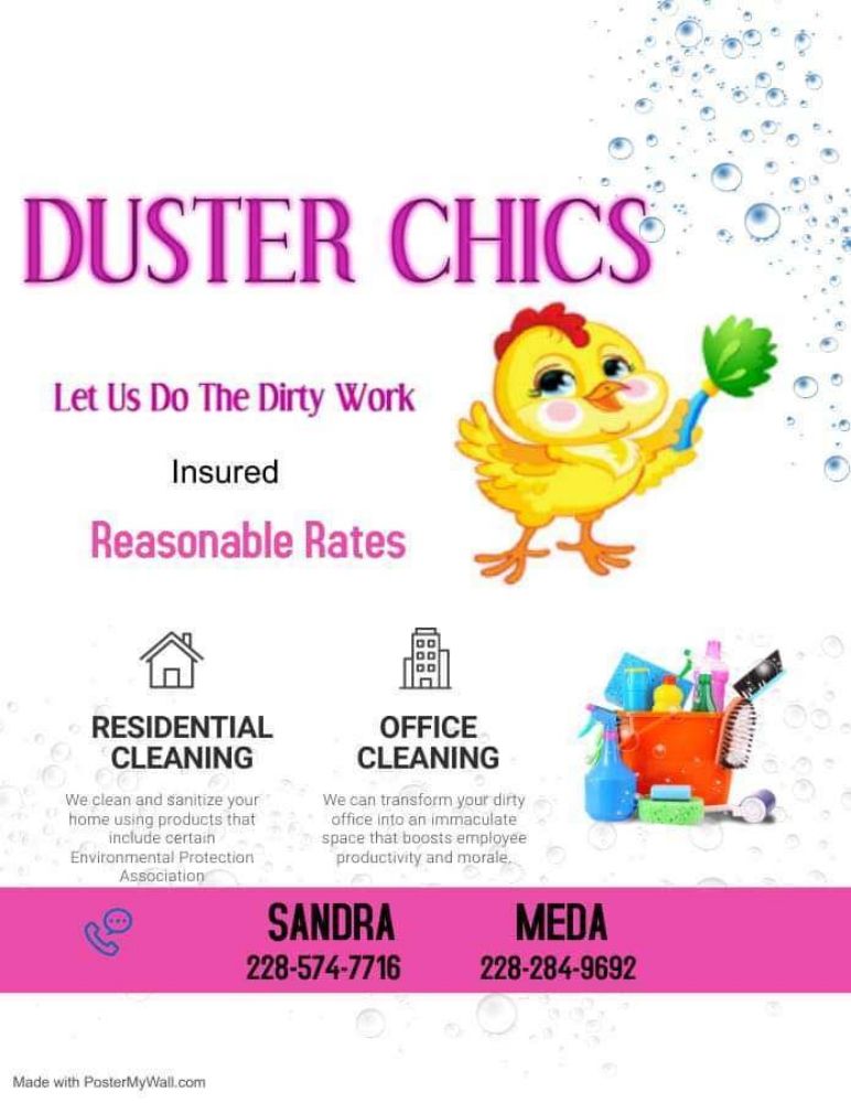 DUSTER CHICS Gulfport, Mississippi Home Cleaning Phone Number Yelp