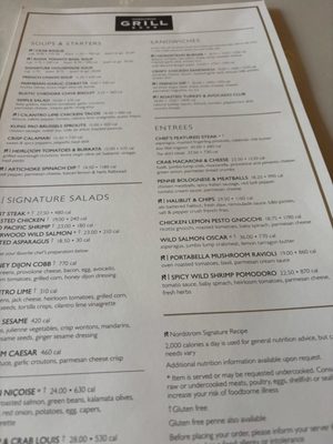 Menu photo 1 Nordstrom Grill Salt Lake City, UT Menu photo 1 Nordstrom Grill Salt Lake City, UT