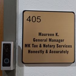 MK Tax & Notary Services - Ring the bell