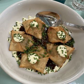 Sadelle's - SEARED VEAL DUMPLINGS - Breakfast & Brunch Near Me - Dallas, Texas