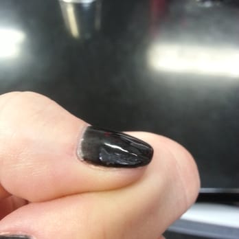 Sun Nail & Spa - Reason behind the 4 star review. There's a spot missing gel clear coat - Nail Salons Near Me - Little Falls, New Jersey