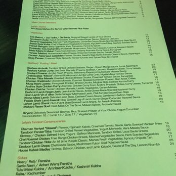Lehja - Menu - Indian Near Me - Richmond, Virginia Lehja - Menu - Indian Near Me - Richmond, Virginia