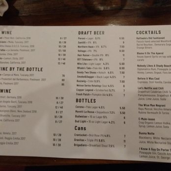 Pazza on Porter - Drinks menu - Italian Near Me - Boston, Massachusetts Pazza on Porter - Drinks menu - Italian Near Me - Boston, Massachusetts