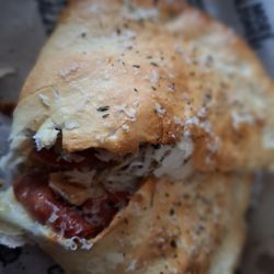 Fatty B Pepperoni/Meatballs/ White Onion/Provolone/Roasted Garlic Puree/Mozzarella/Ricotta/Garlic Oil/Spicy Red Sauce