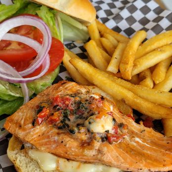 Anthony's - Salmon burger - Seafood Near Me - Tacoma, Washington Anthony's - Salmon burger - Seafood Near Me - Tacoma, Washington