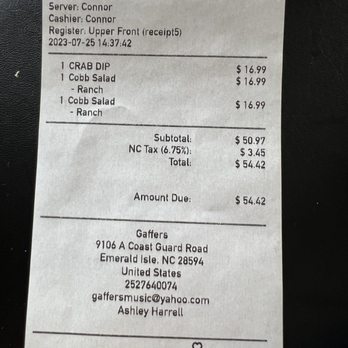 Gaffers - Just the bill! - Bars Near Me - Emerald Isle, North Carolina Gaffers - Just the bill! - Bars Near Me - Emerald Isle, North Carolina