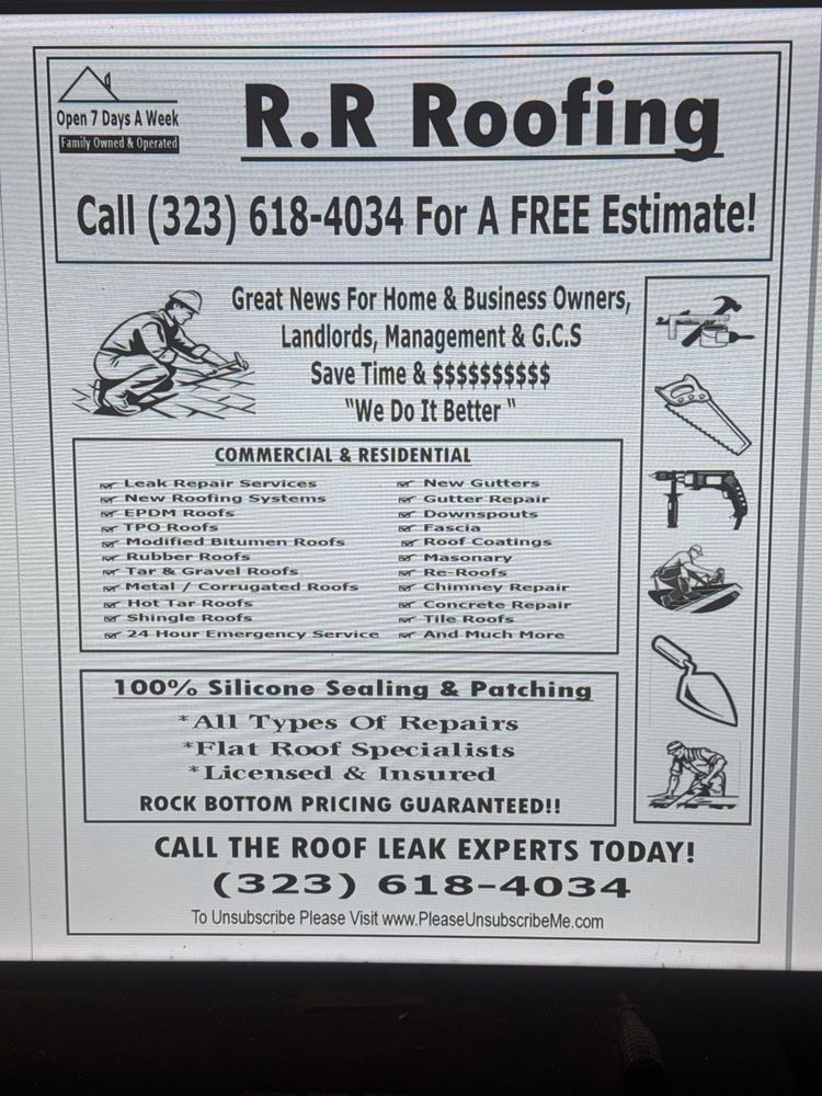 Slide of RR Roofing Service