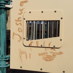 Davis Spring - Smeared, brown substance