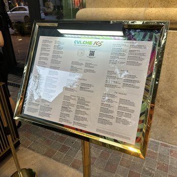 CVI.CHE 105 - Menu - Peruvian Near Me - Coral Gables, Florida