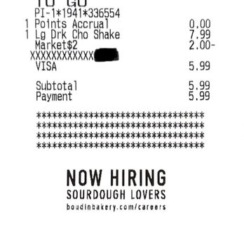 Boudin SF - Receipt & Order - Sandwiches Near Me - Fremont, California Boudin SF - Receipt & Order - Sandwiches Near Me - Fremont, California