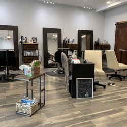 NW Rustic Salon - Entrance walk way, complimentary water, mani and hair station, waxing room.