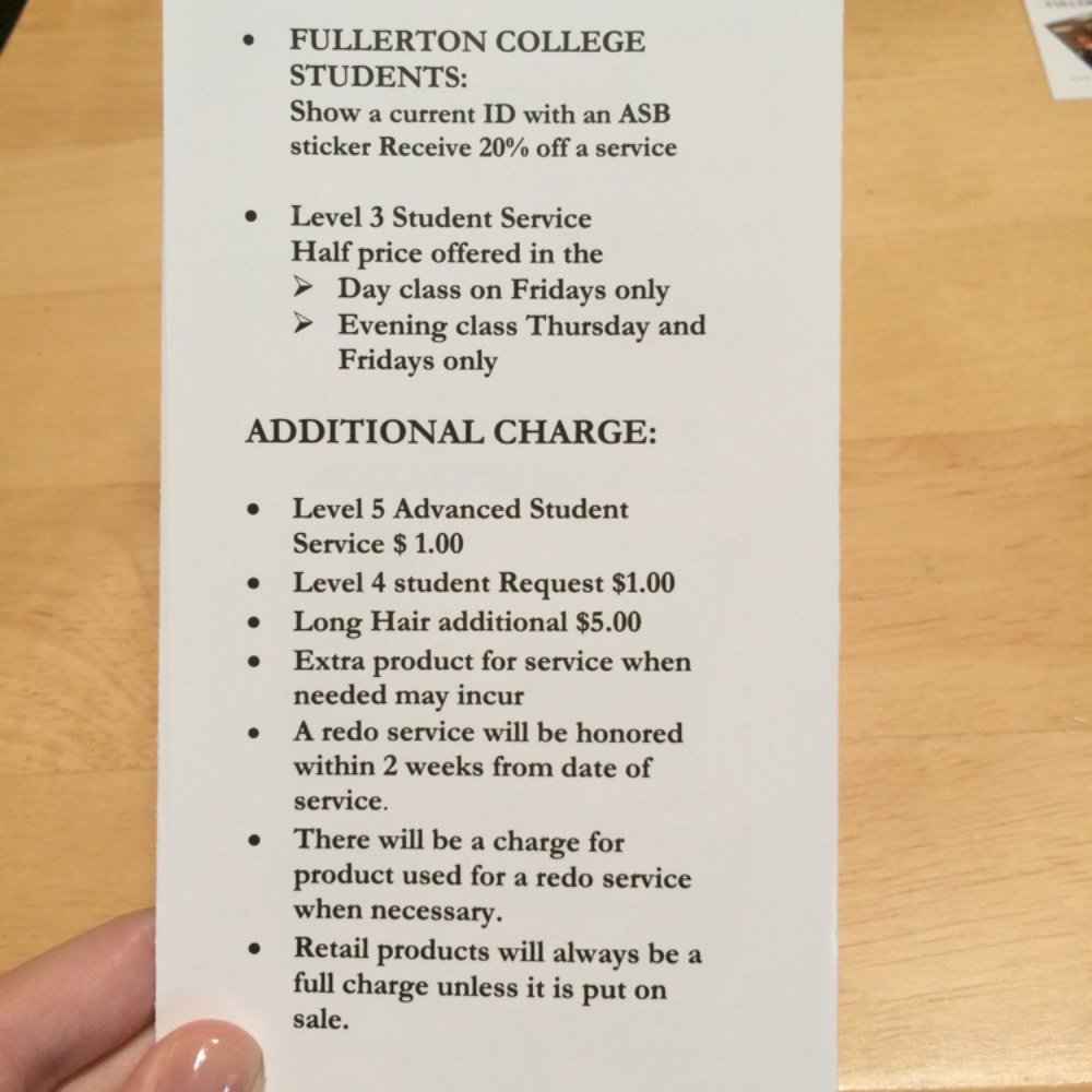 Fullerton College Cosmetology - Discounts and additional information. 11/2014 - Cosmetology Schools Near Me - Fullerton, California