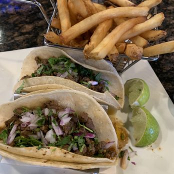 Brews & Barrels - Steak tacos with fries - American Near Me - Gaithersburg, Maryland Brews & Barrels - Steak tacos with fries - American Near Me - Gaithersburg, Maryland