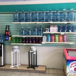 Wateria - Back wall, they sell accessories for your water