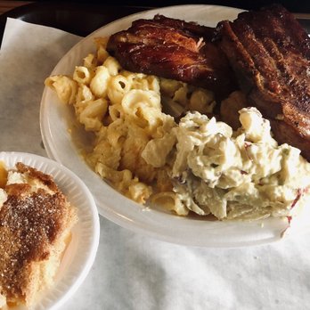 Mutts BBQ - Ribs, Potato Salad, Baked Macaroni and Cheese, Fried Fish and Peach Cobbler - Barbeque Near Me - Greer, South Carolina Mutts BBQ - Ribs, Potato Salad, Baked Macaroni and Cheese, Fried Fish and Peach Cobbler - Barbeque Near Me - Greer, South Carolina