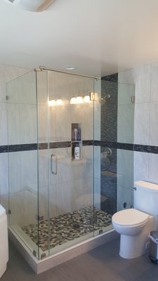 Bathroom new addition - New additions to an existing home is a great way to add that extra bathroom that everyone could always use. On this job we added a new master bathroom and remodeled the guest bathroom and kids bathroom. All three bathrooms hold a coordinating similar design of tile and pattern. Call us to find out what we can do for you! Bathroom new addition - New additions to an existing home is a great way to add that extra bathroom that everyone could always use. On this job we added a new master bathroom and remodeled the guest bathroom and kids bathroom. All three bathrooms hold a coordinating similar design of tile and pattern. Call us to find out what we can do for you!
