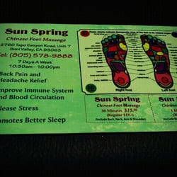 Sun Spring Chinese Foot Massage