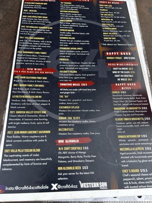 Menu photo 3 Craft 64 - Scottsdale Scottsdale, AZ Menu photo 3 Craft 64 - Scottsdale Scottsdale, AZ