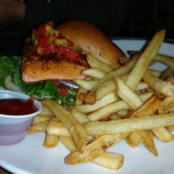 Milltown Bar & Grill - Salmon Sandwich. - Canadian (New) Near Me - Vancouver, British Columbia Milltown Bar & Grill - Salmon Sandwich. - Canadian (New) Near Me - Vancouver, British Columbia