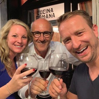 Antica Trattoria da Carlone - Sharing a glass with Umberto! - Italian Near Me - Rome, RM Antica Trattoria da Carlone - Sharing a glass with Umberto! - Italian Near Me - Rome, RM
