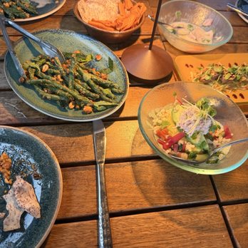 Cabra - Blistered Green Beans, Bass Ceviche*, Tuna Tataki* - Peruvian Near Me - Chicago, Illinois Cabra - Blistered Green Beans, Bass Ceviche*, Tuna Tataki* - Peruvian Near Me - Chicago, Illinois