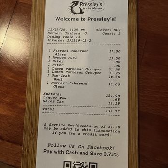 Pressley's At the Marina - Bill - Seafood Near Me - Edisto Island, South Carolina