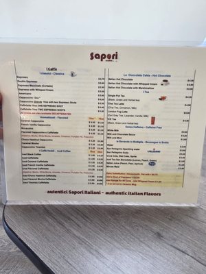 Menu photo 2 Sapori Caffe Jacksonville, FL Menu photo 2 Sapori Caffe Jacksonville, FL