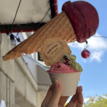Philmore Creamery - Matcha blackberry and strawberry sorbet - Gelato Near Me - San Francisco, California Philmore Creamery - Matcha blackberry and strawberry sorbet - Gelato Near Me - San Francisco, California